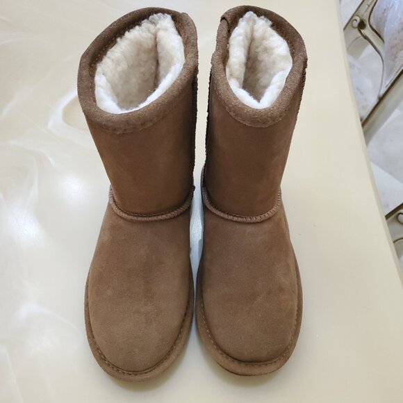 Kids Bearpaw Emma Youth Boot 608Y Hickory II Suede Size 13 New in Box - Picture 8 of 14